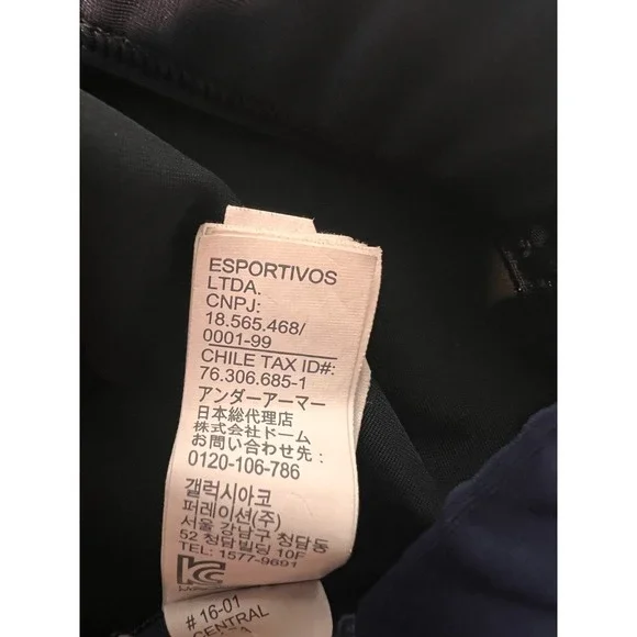 Under Armour Womens Compression Sports Bra Dark Blue Pink Large - Picture 8 of 9